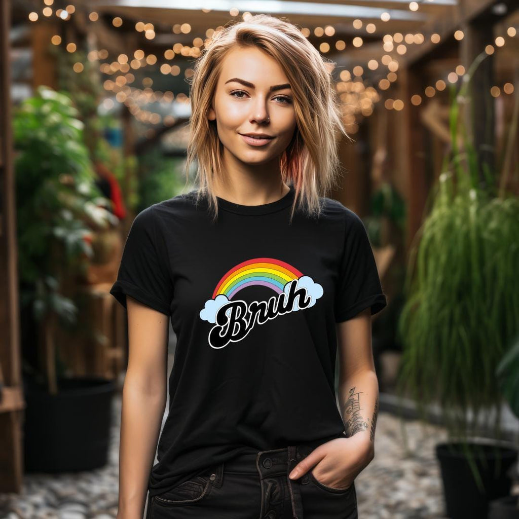 Rainbow Bruh Meme T-Shirt