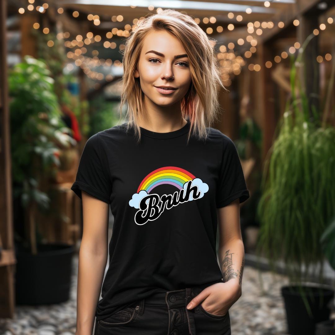 Rainbow Bruh Meme T-Shirt