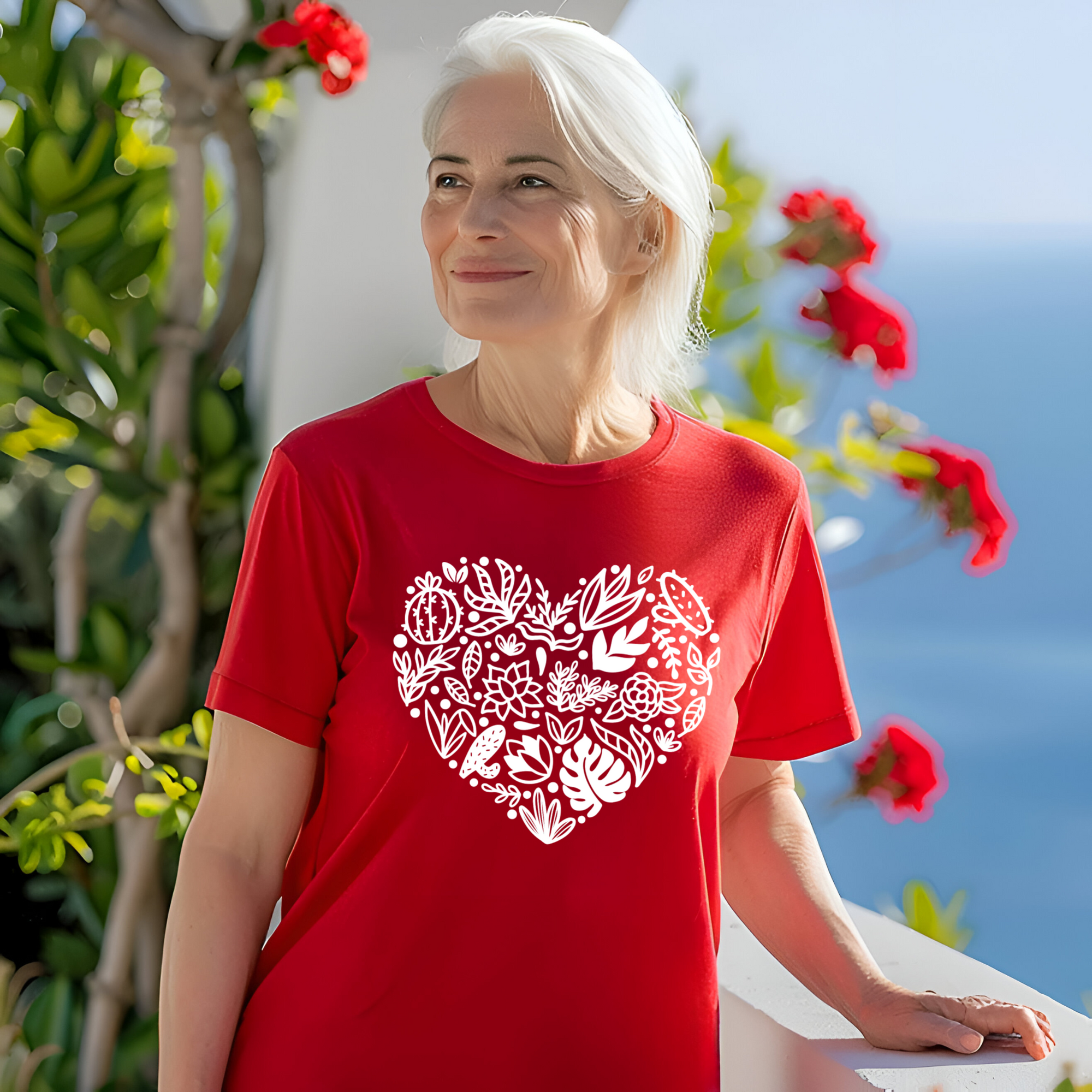 Botanical Heart Plant Lover T-Shirt