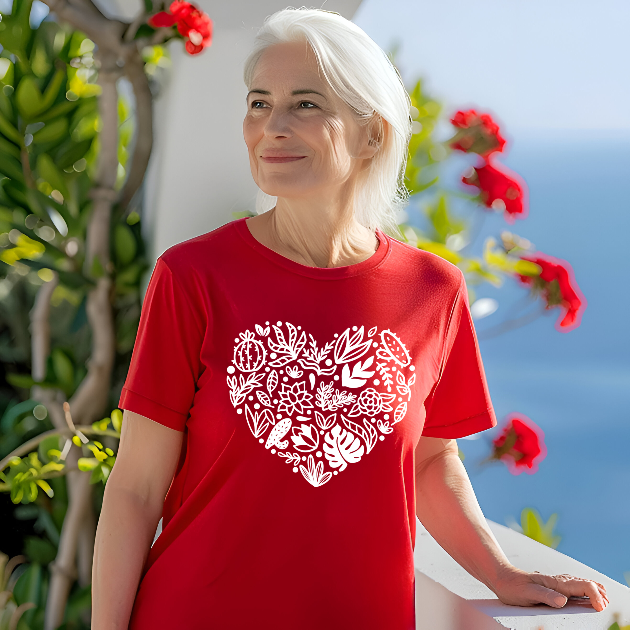 Botanical Heart Plant Lover T-Shirt