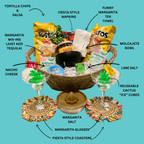Ultimate Fiesta Margarita Gift Basket - Premium Cocktail Kit with Glasses, Snacks & More