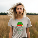 World's Tallest Elf T-Shirt – Funny Christmas Shirt for Holiday Parties, Pajamas, and Gifts