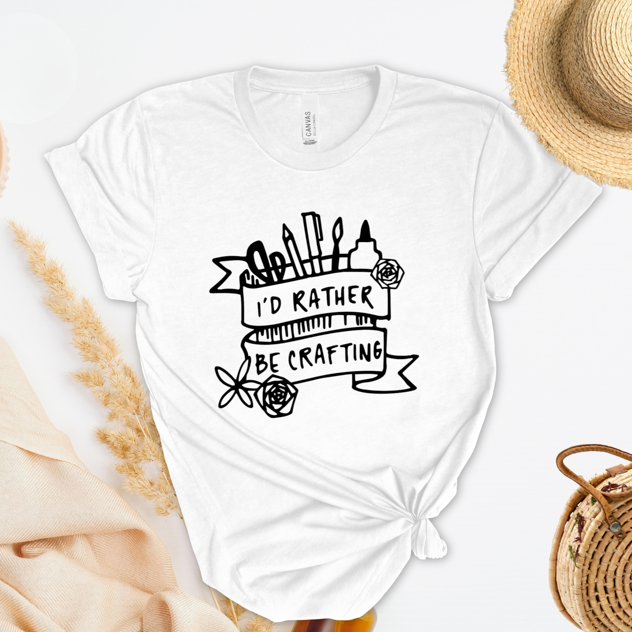 I'd Rather Be Crafting T-Shirt