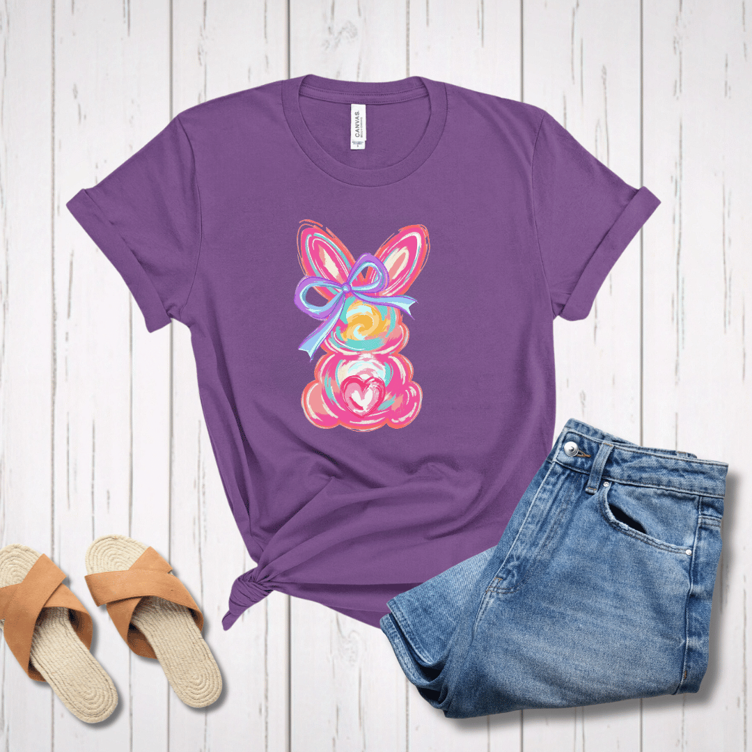 Colorful Painted Easter Bunny T-Shirt