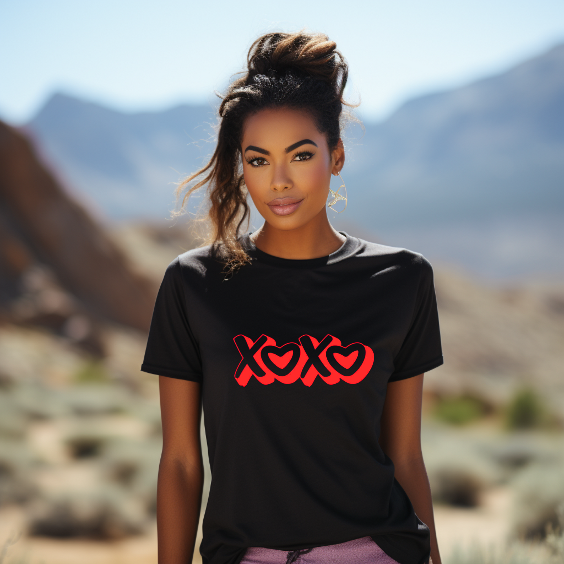 XOXO Valentine's Day T-Shirt - Hugs and Kisses Heart Design
