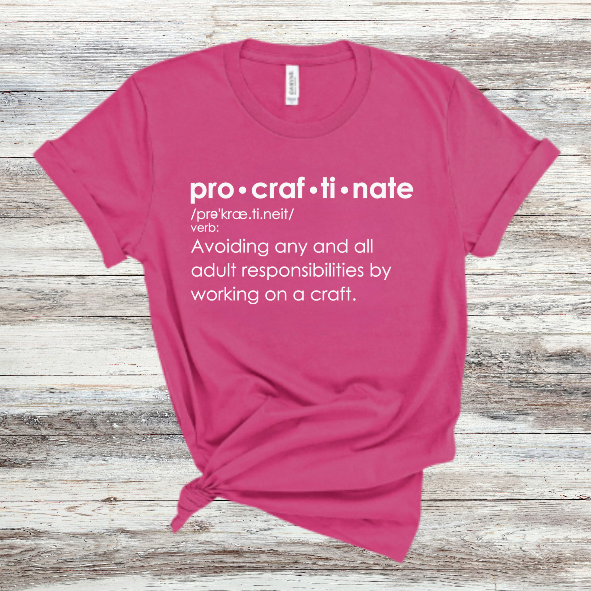 Procraftinate Definition T-Shirt