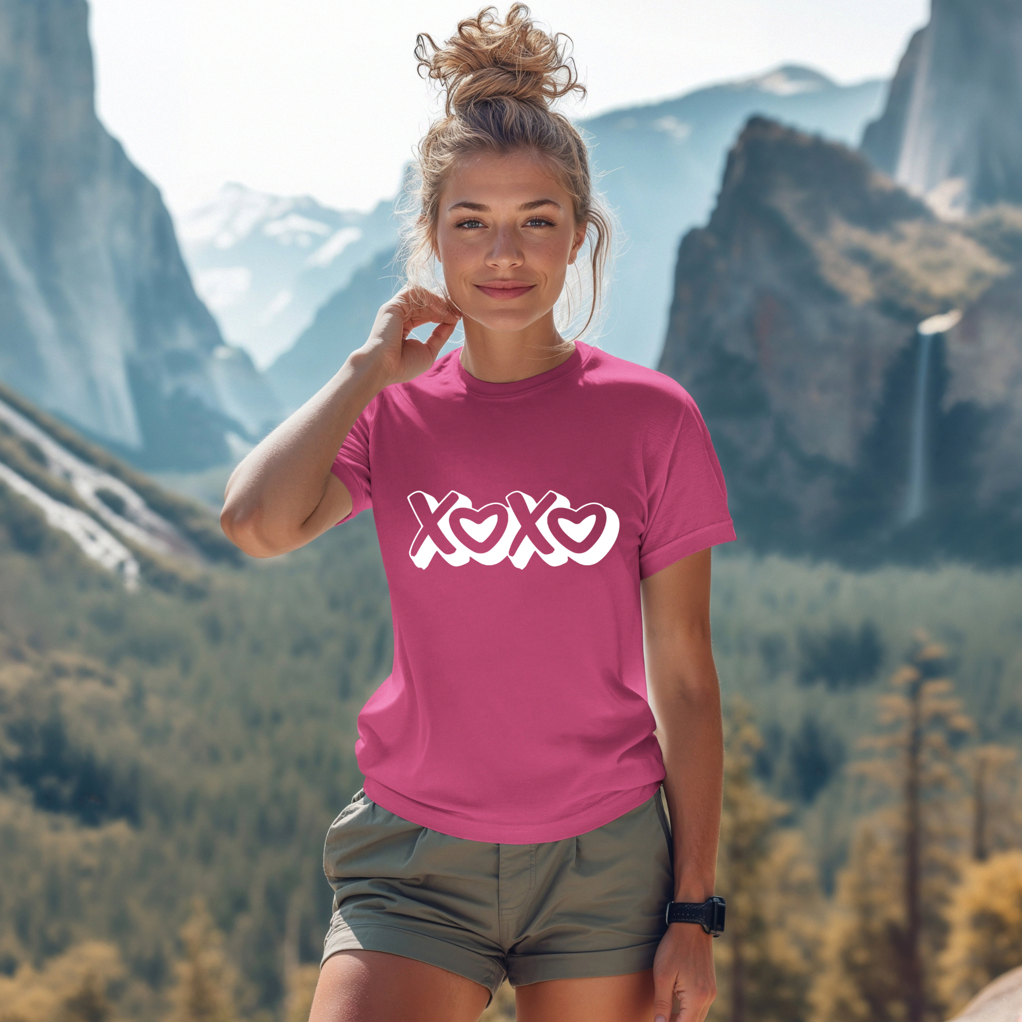 XOXO Valentine's Day T-Shirt - Hugs and Kisses Heart Design