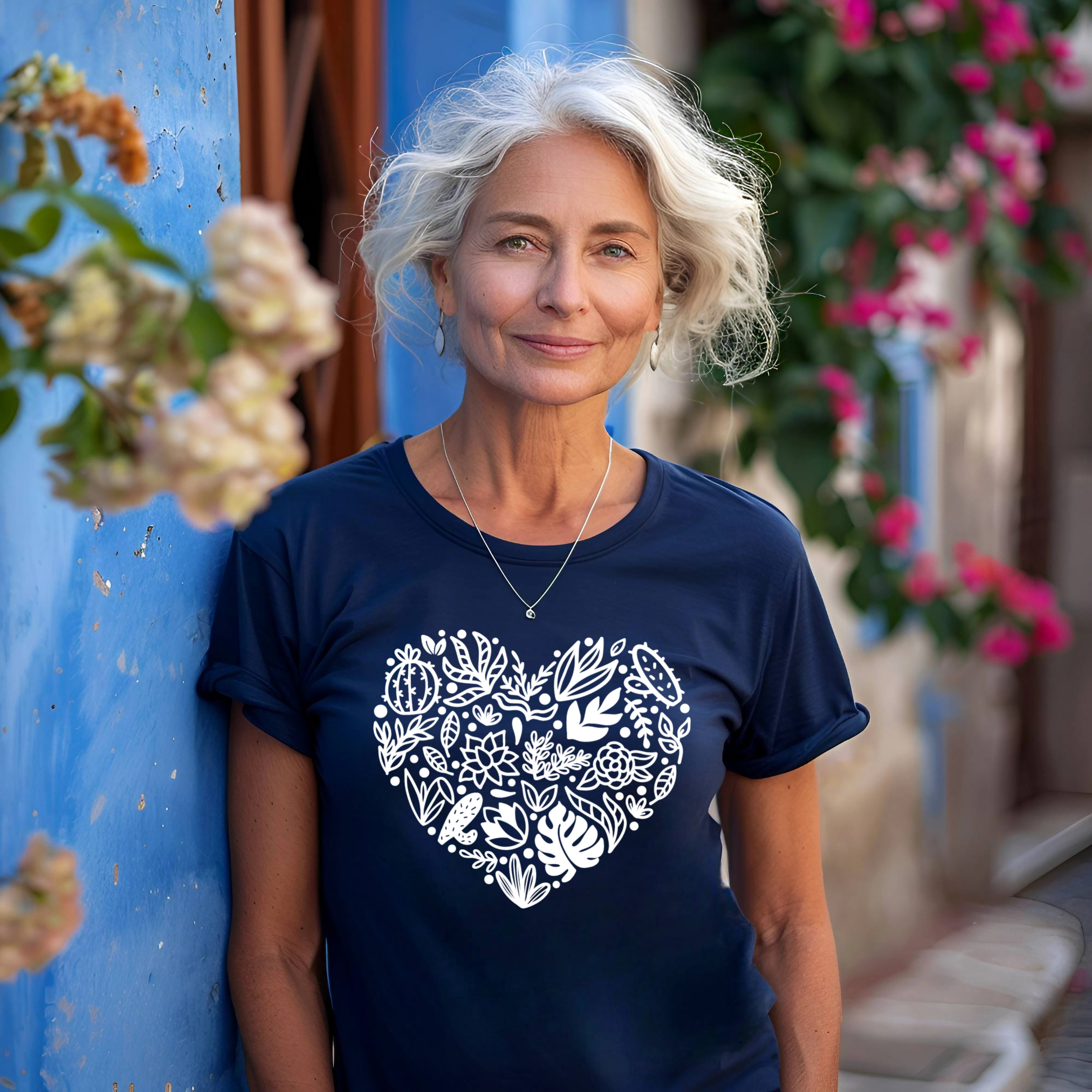Botanical Heart Plant Lover T-Shirt