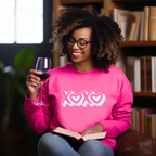 XOXO Valentine's Day Hoodie - Hugs and Kisses Heart Design