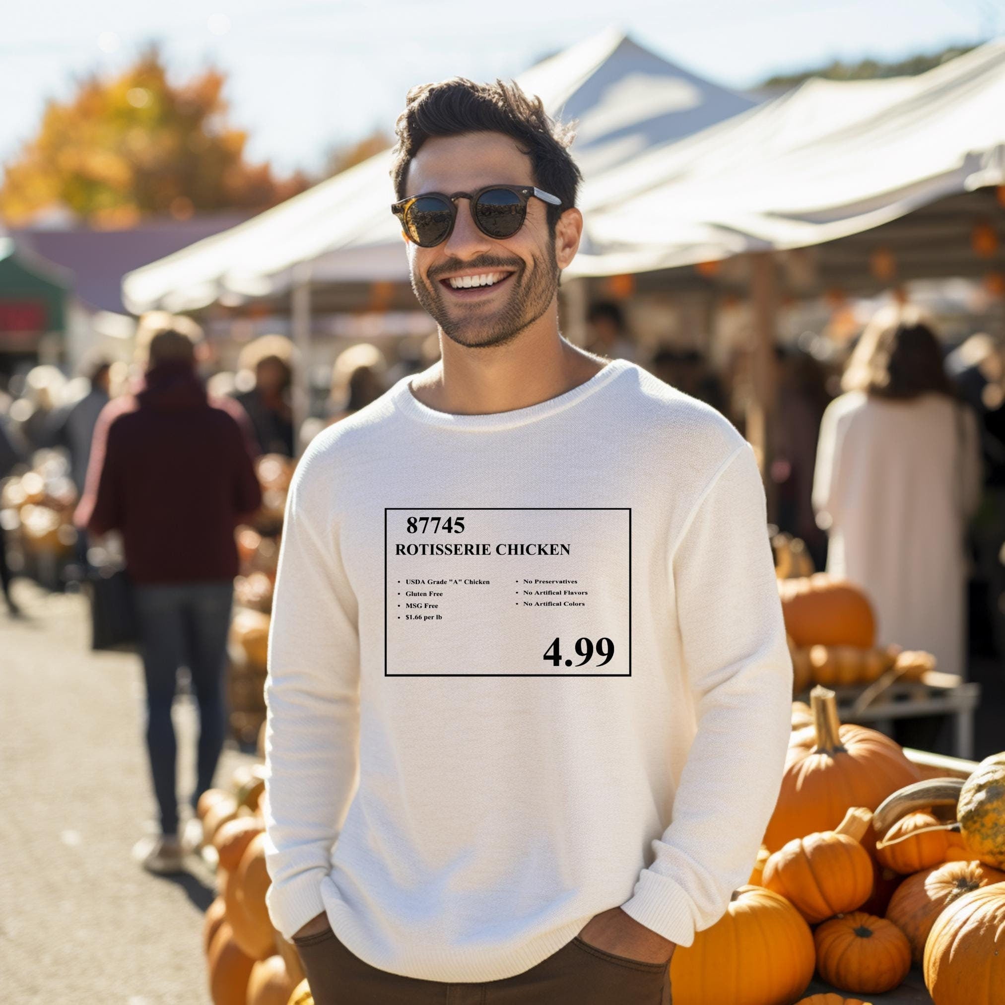 Costco Rotisserie Chicken Meme Sweatshirt