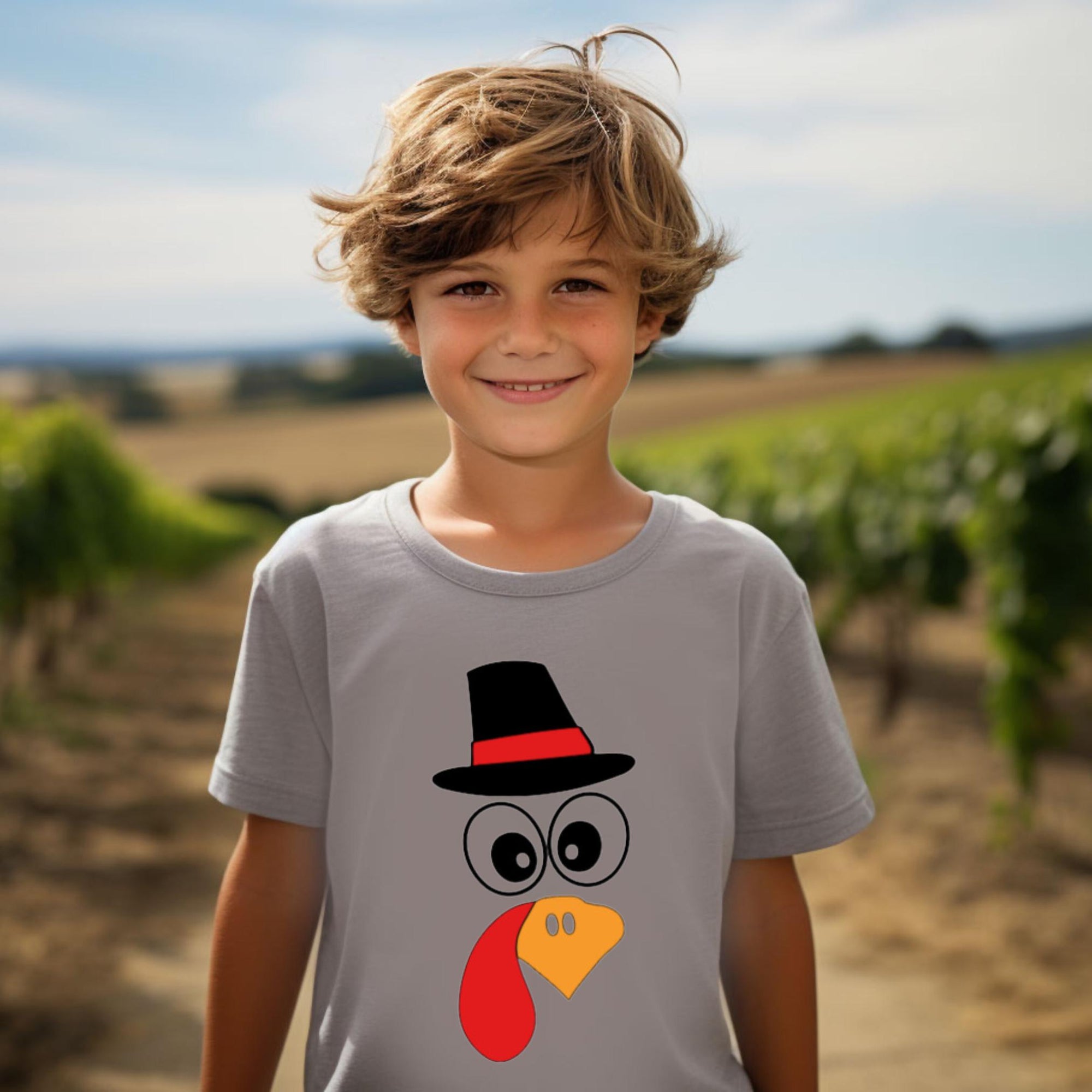 Thanksgiving Turkey T-Shirt for Kids