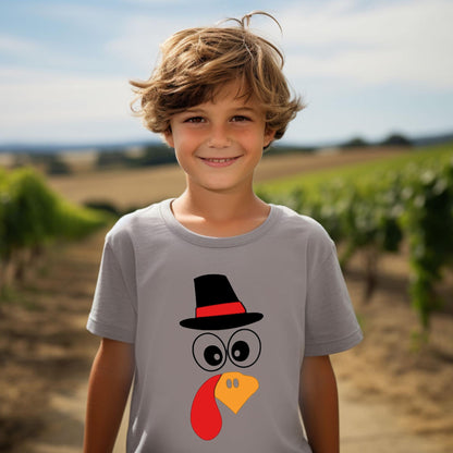 Thanksgiving Turkey T-Shirt for Kids: Cute & Fun Two-Sided Fall Outfit – Sizes 2T to Youth XL