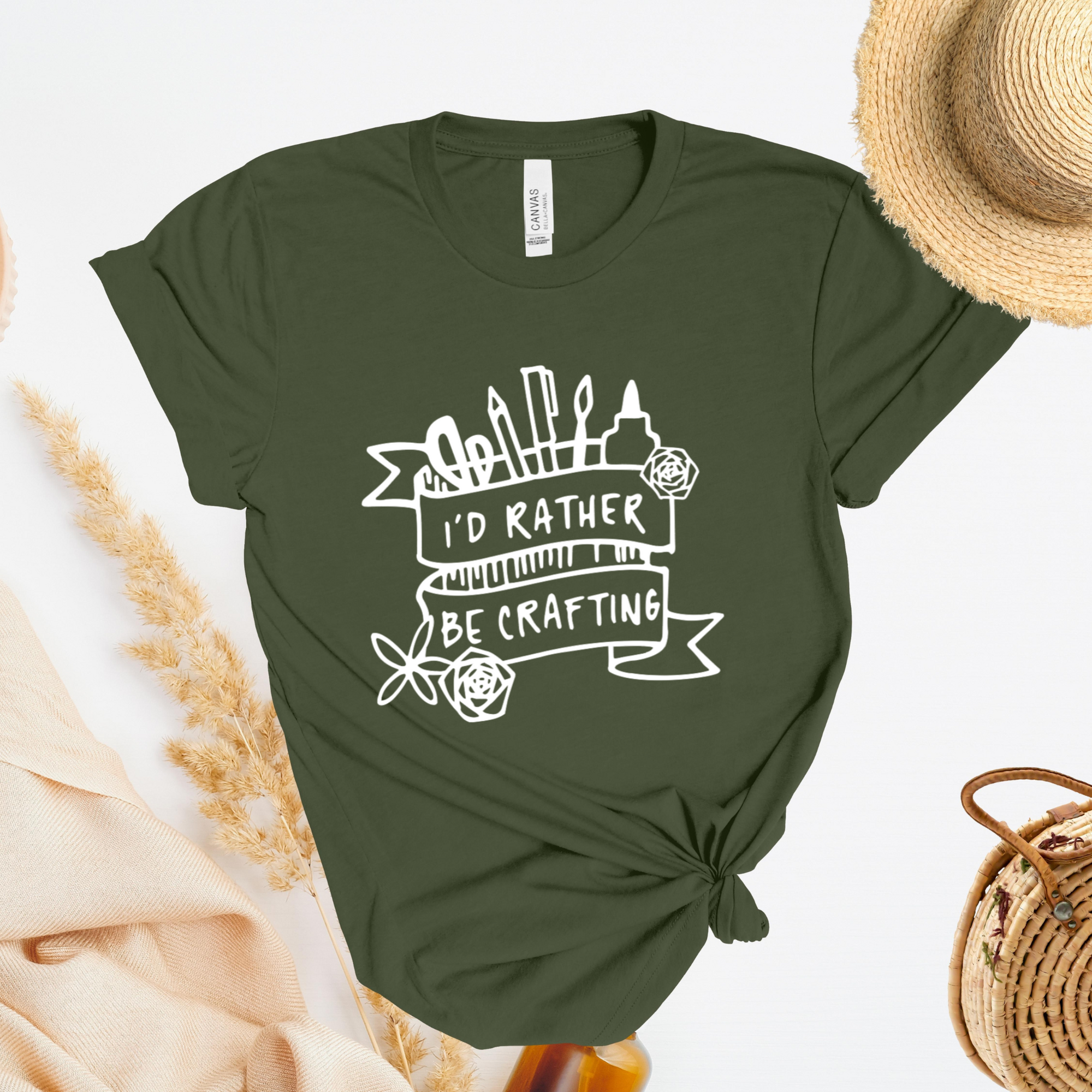 I'd Rather Be Crafting T-Shirt