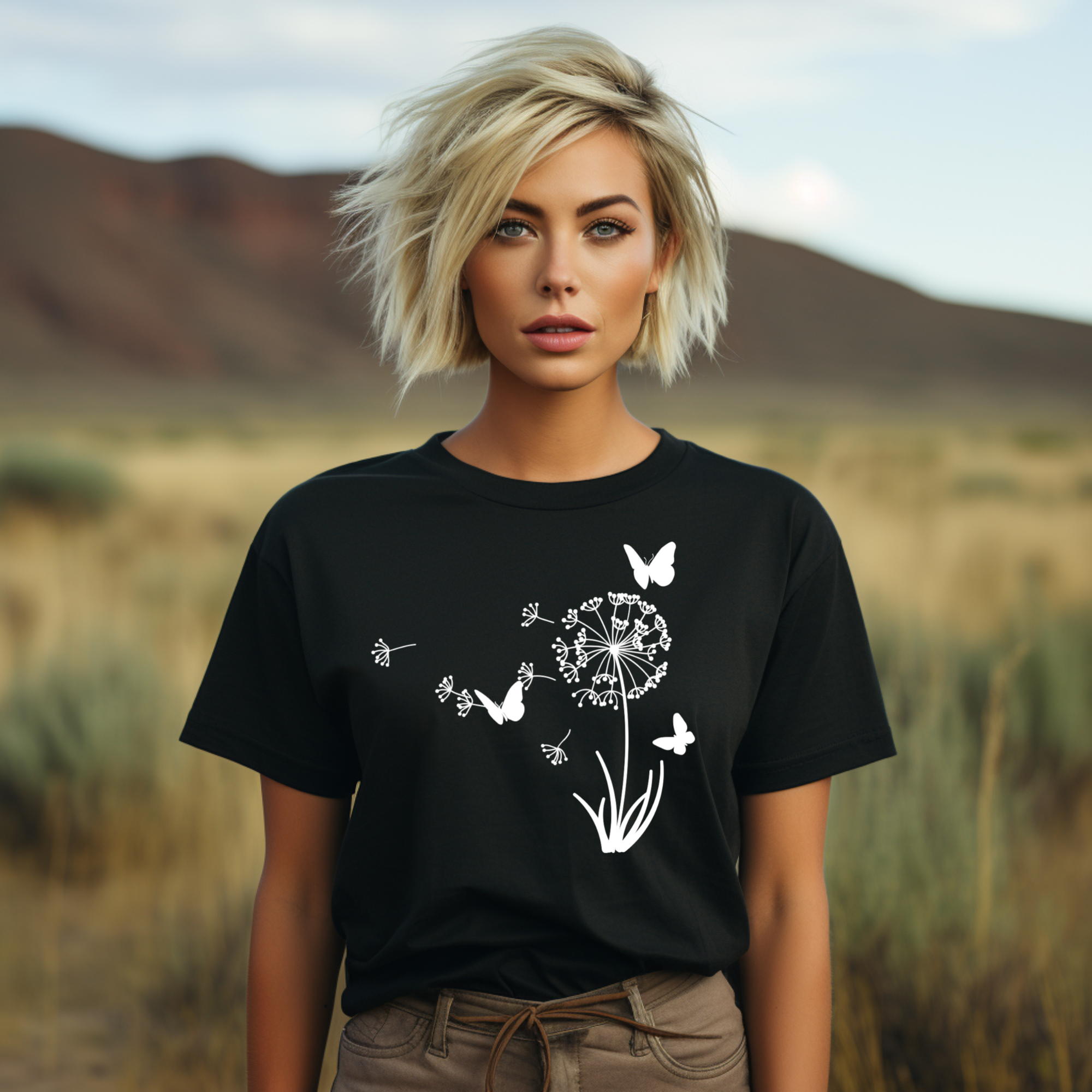 Dandelion Butterfly T-Shirt