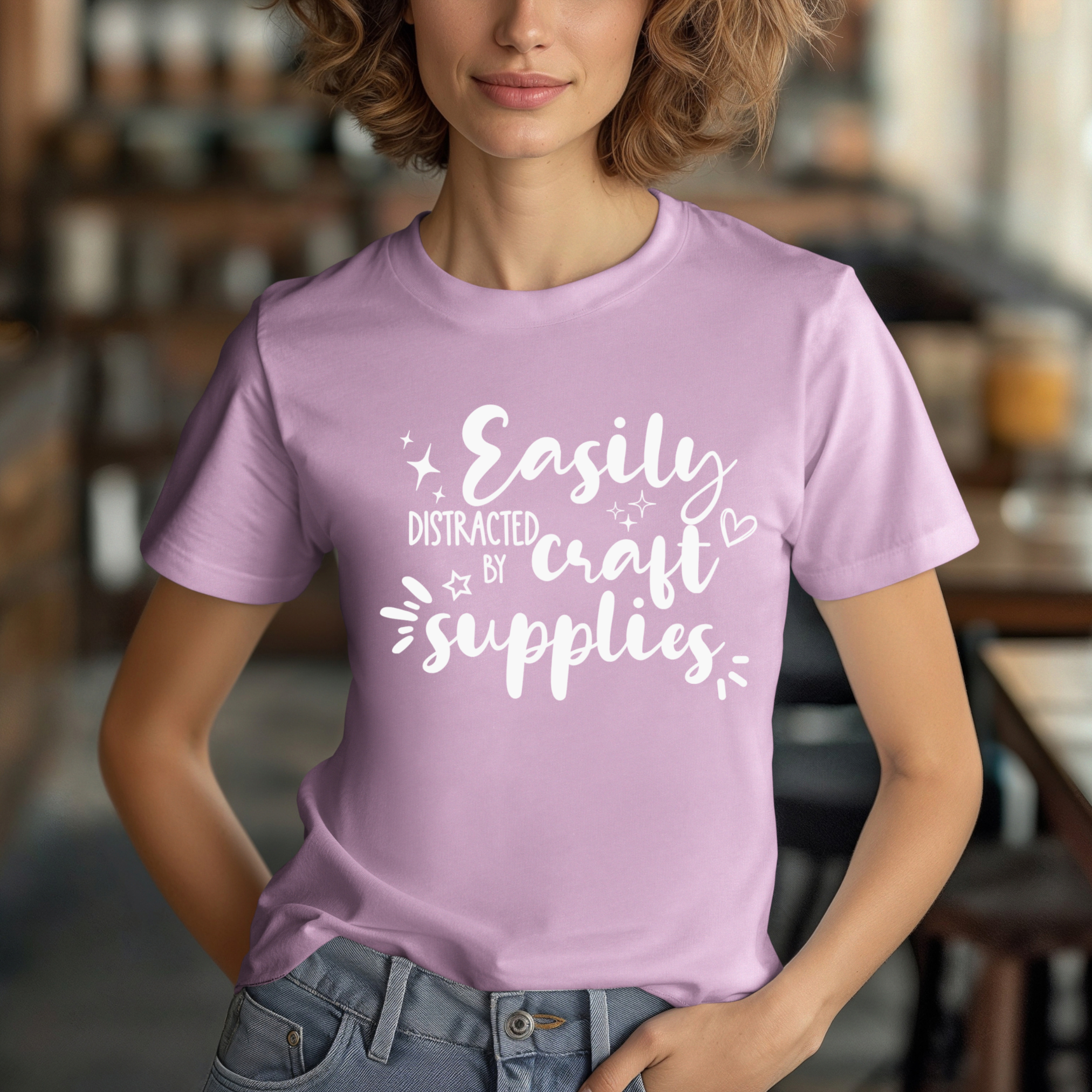 Easily Distracted by Craft Supplies T-Shirt