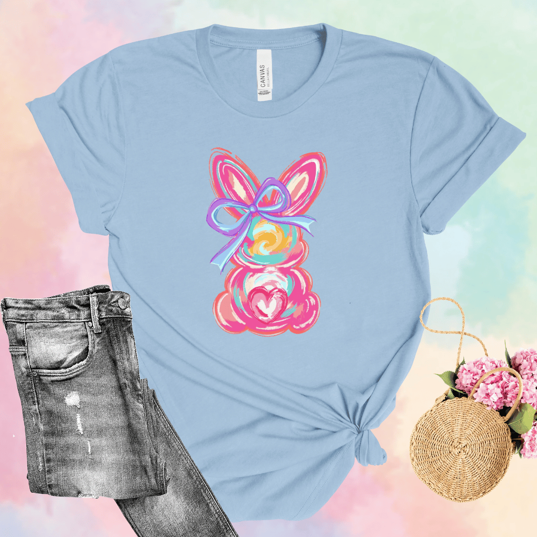 Colorful Painted Easter Bunny T-Shirt