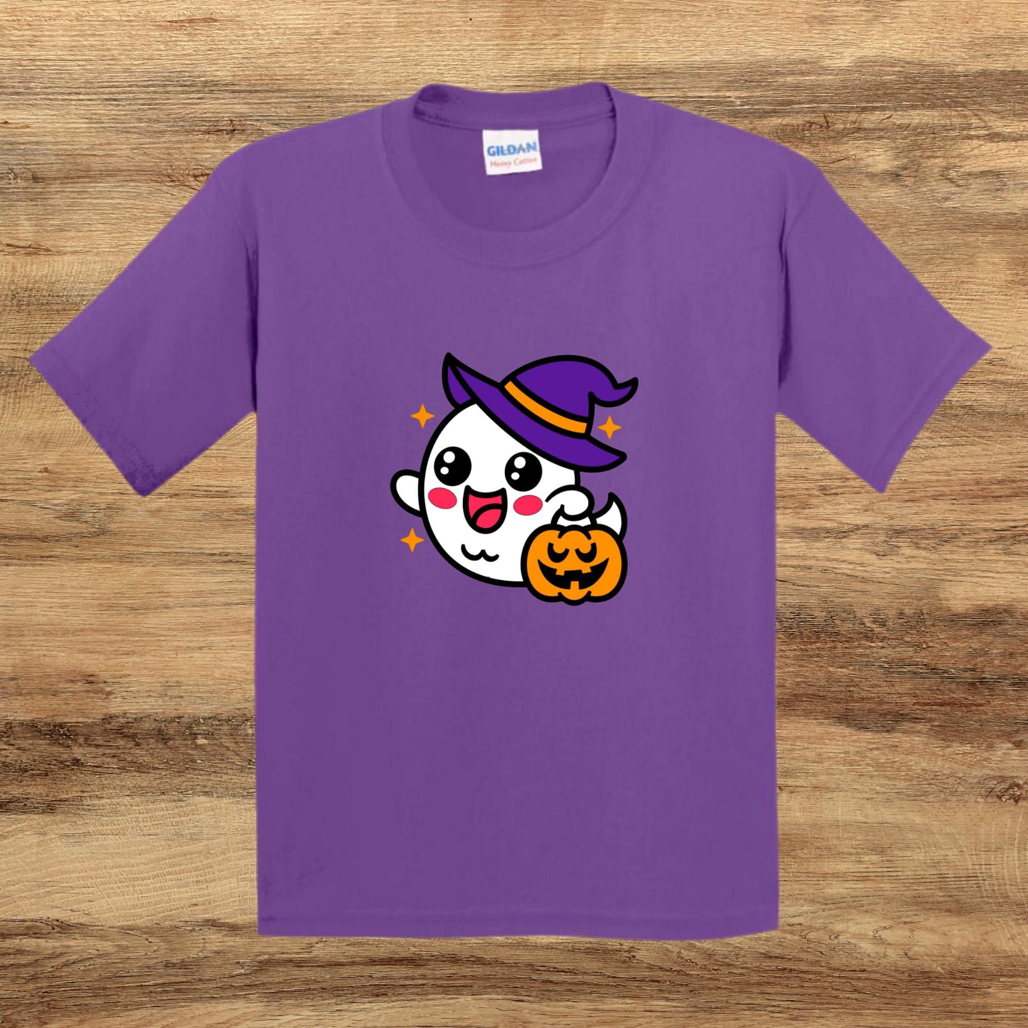Halloween Ghost Witch Kids T-Shirt