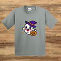 Halloween Ghost Witch Kids T-Shirt
