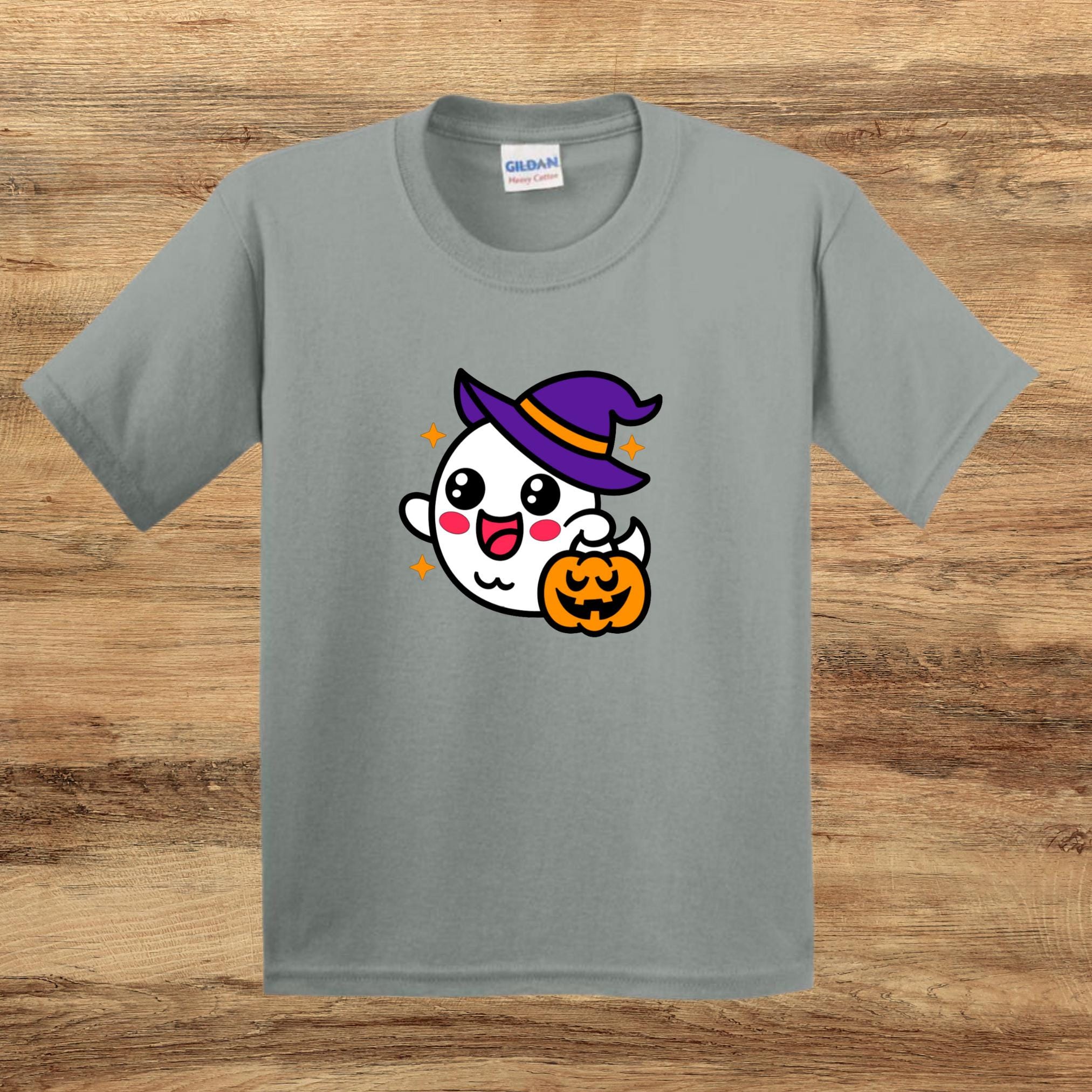 Halloween Ghost Witch Kids T-Shirt