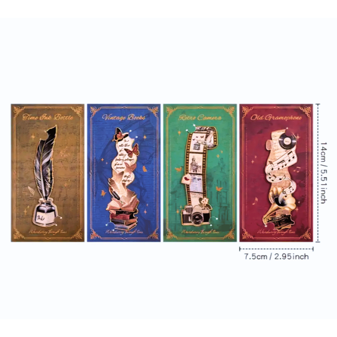 Vintage Style Metal Literary Bookmarks