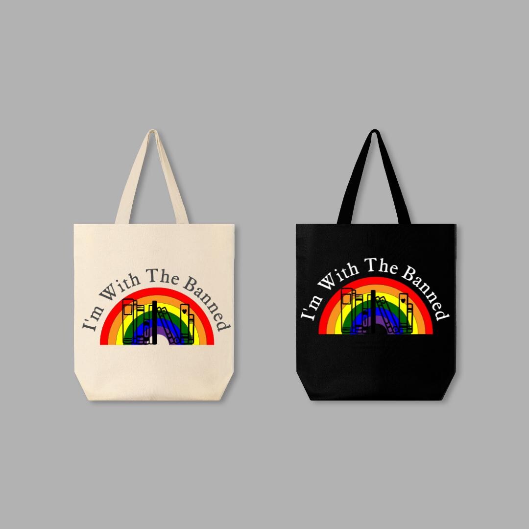 I'm With the Banned Tote Bag | Eco-Friendly Gift for Book Lovers