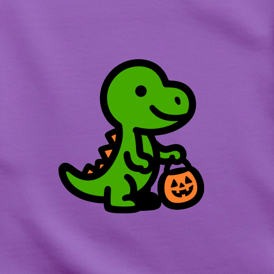 Halloween Trick-or-Treat Dinosaur Baby and Toddler Onesie