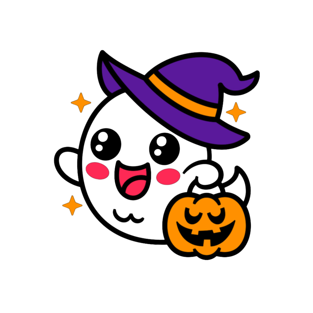 Halloween Ghost Witch Kids T-Shirt