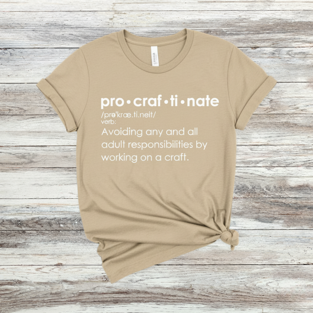 Procraftinate Definition T-Shirt