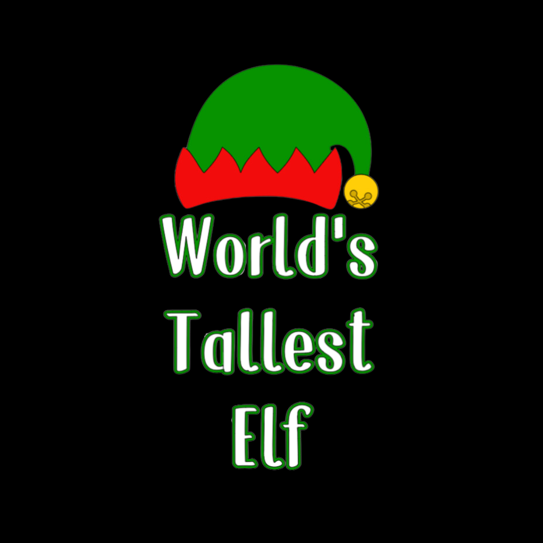 World's Tallest Elf T-Shirt – Funny Christmas Shirt for Holiday Parties, Pajamas, and Gifts