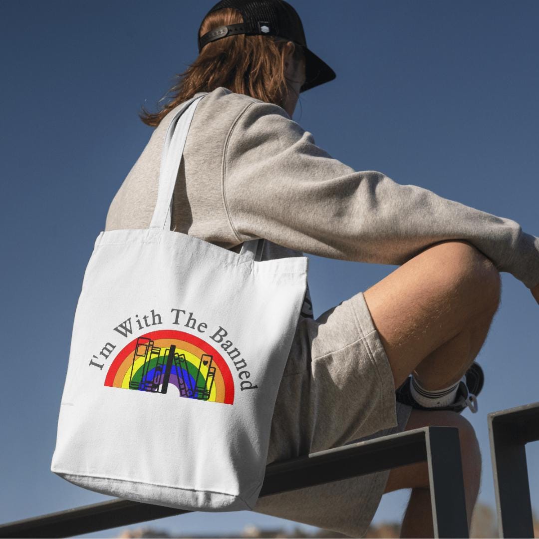 I'm With the Banned Eco Tote Bag