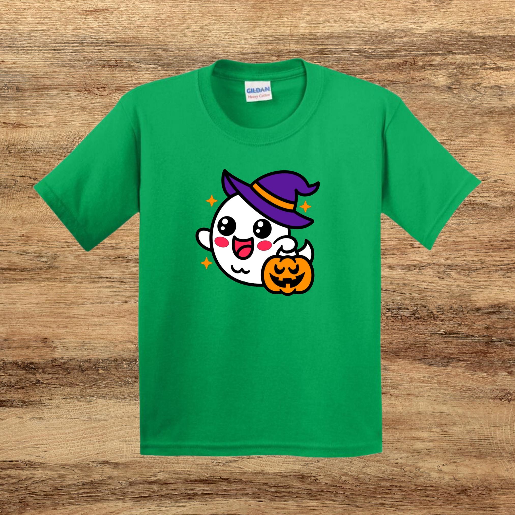 Halloween Ghost Witch Kids T-Shirt