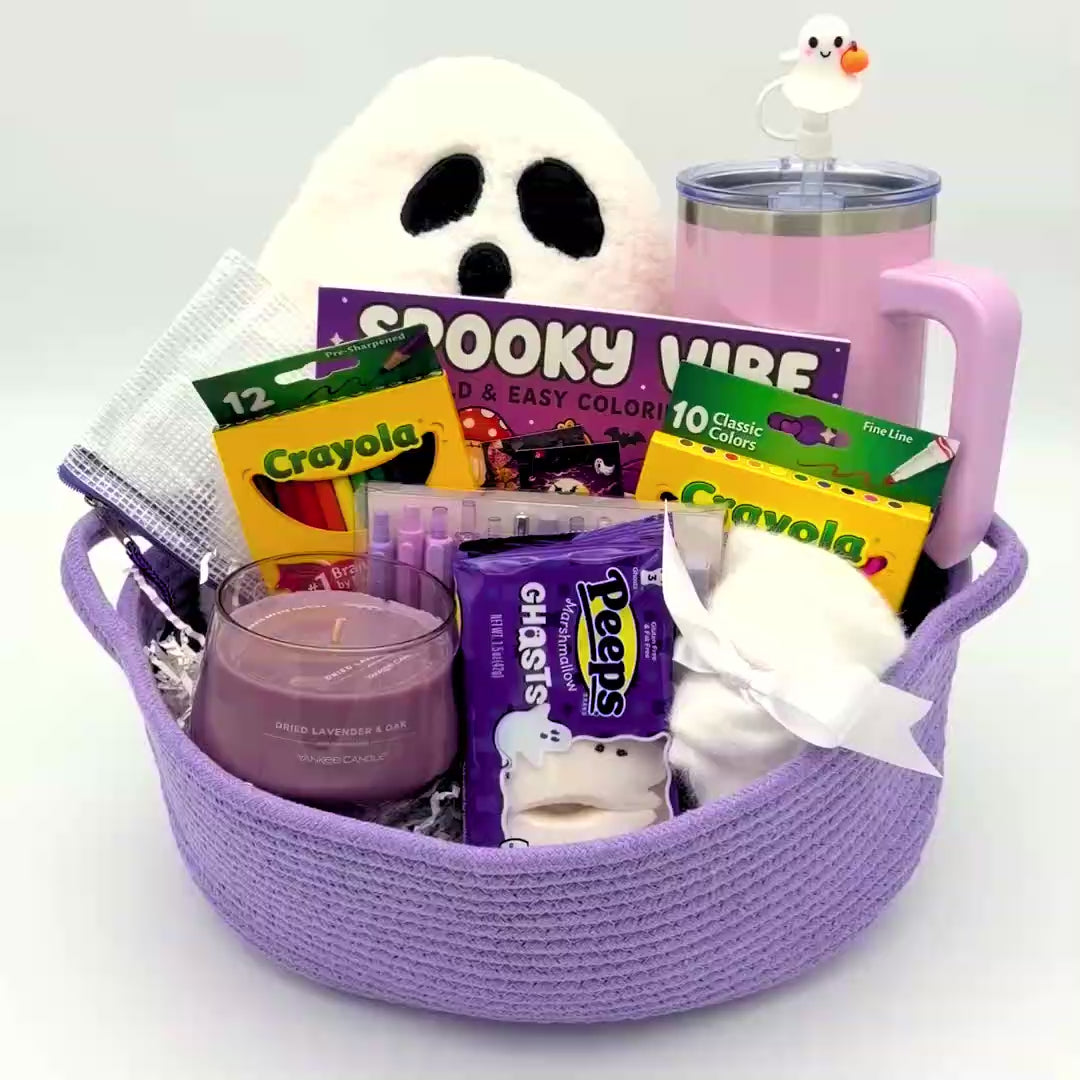 Purple Ghost Coloring Book Gift Set